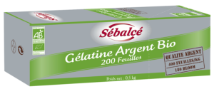 Gélatine Argent Bio 200 feuilles Sébalcé