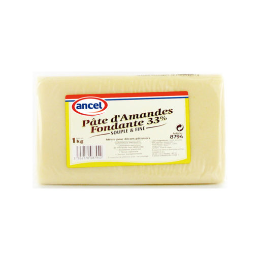 Pâte d'amandes fondante 33% souple & fine ancel - Condifa