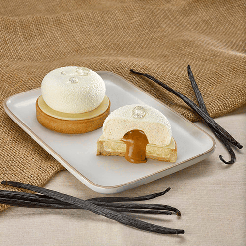recette Tartelette à la Vanille Bourbon et au caramel salé Sébalcé Condifa