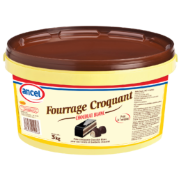 Fourrage croquant chocolat blanc ancel - Condifa