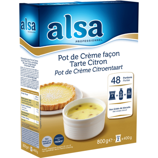 Pot de Crème façon Tarte Citron - alsa Professionnel