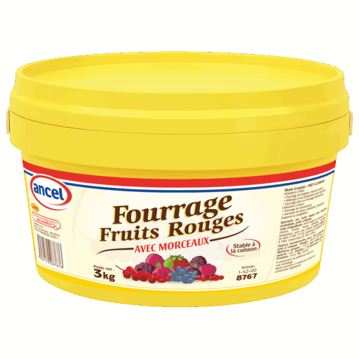 Fourrage fruits rouges avec morceaux ancel - Condifa