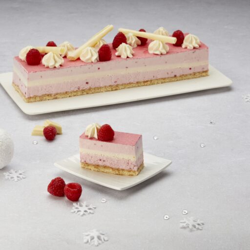 Entremets framboise - chocolat blanc