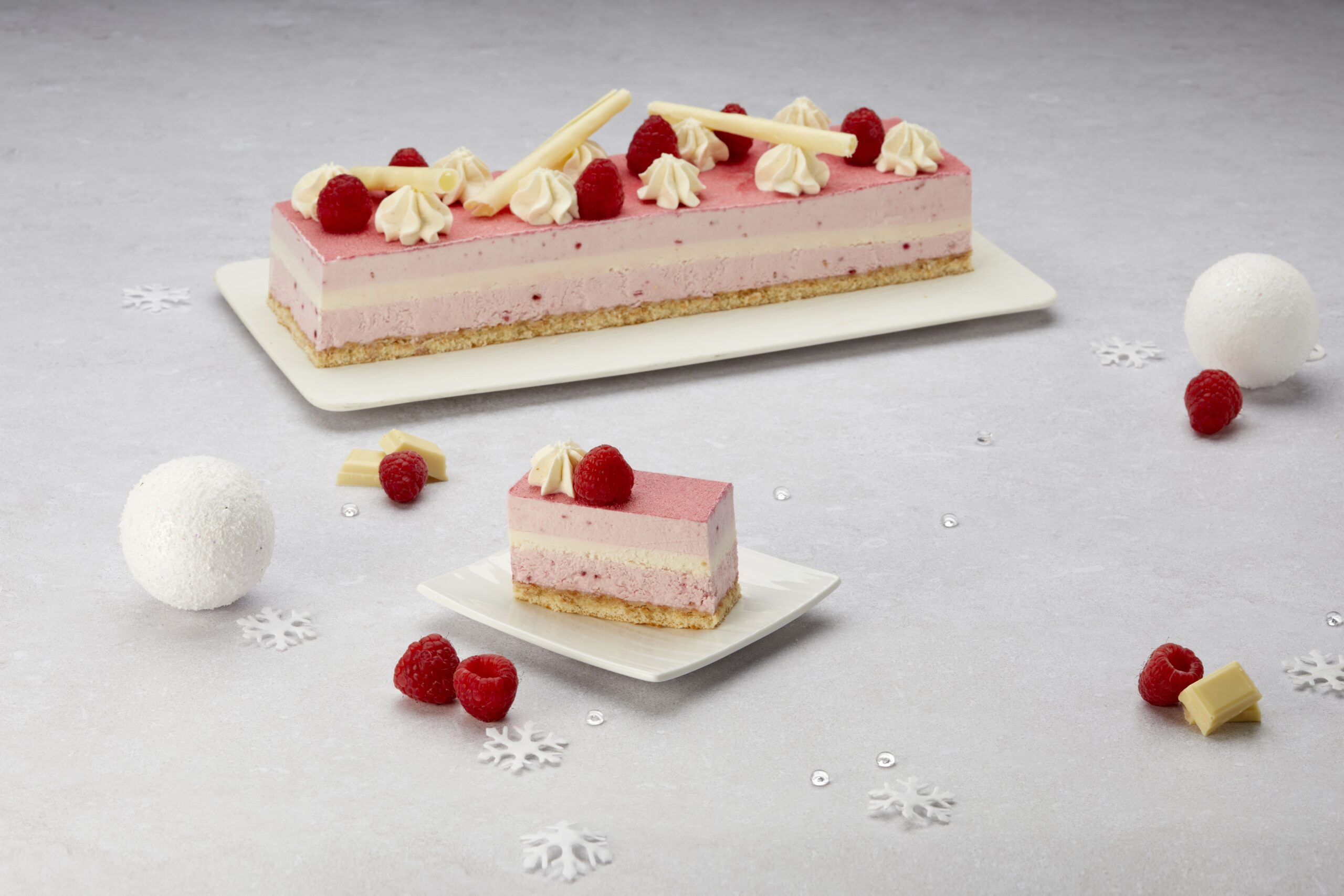 Entremets framboise - chocolat blanc