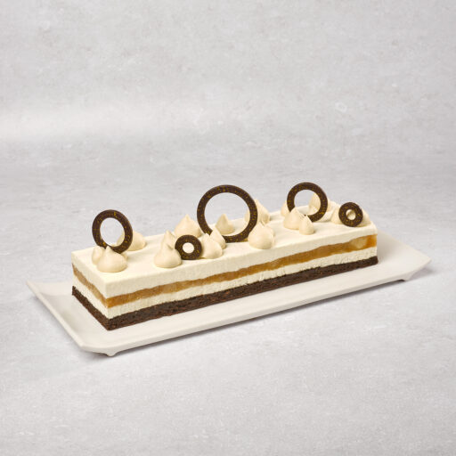 Entremets Vanille Chocolat Poire Tatin