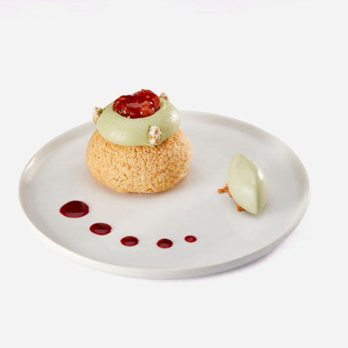 Choux Pistache & Fraise (version traditionnelle) condifa