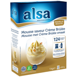 Mousse saveur Crème Brûlée alsa Professionnel