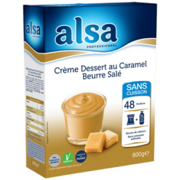 Crème Dessert au Caramel Beurre Salé alsa professionnel
