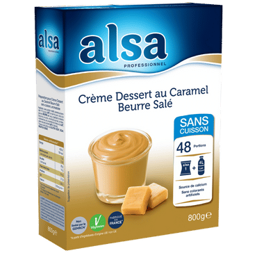Crème Dessert au Caramel Beurre Salé alsa professionnel