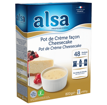 Pot de Crème façon Cheesecake - alsa Professionnel
