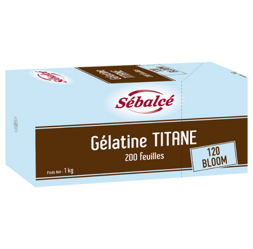 Gélatine Titane 200 feuilles Sébalcé