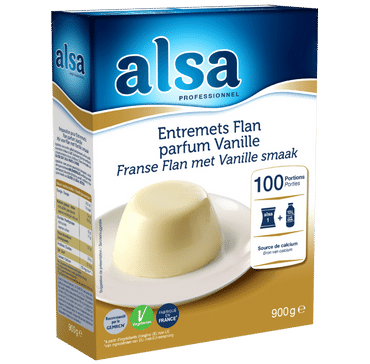 Entremets-Flan parfum Vanille - alsa Professionnel