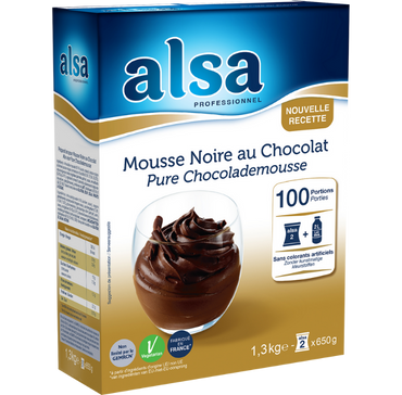 Mousse Noire au Chocolat alsa Professionnel