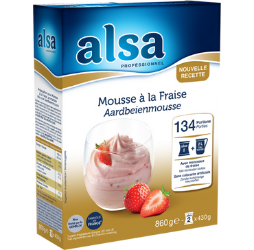 Mousse à la Fraise alsa Professionnel