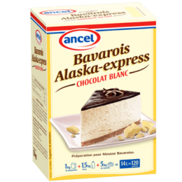 Bavarois alaska express chocolat blanc ancel - Condifa