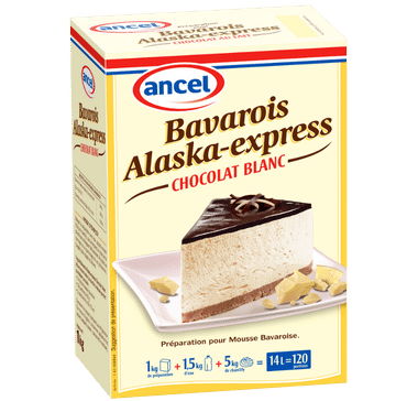 Bavarois alaska express chocolat blanc ancel - Condifa