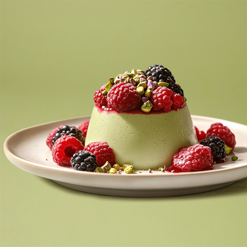 Panna cotta à la pistache