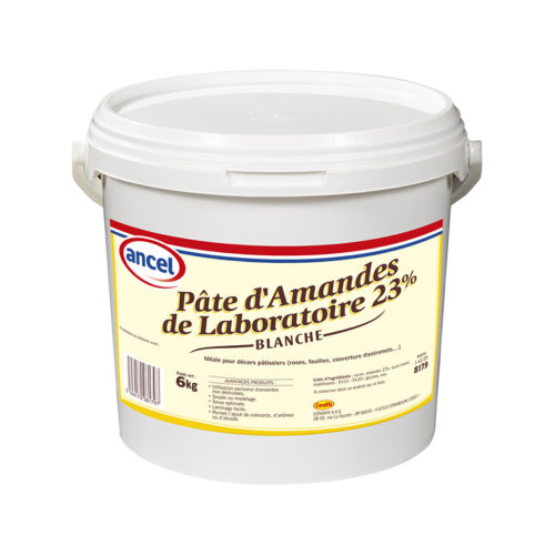 Pâte d'amandes de laboratoire 23% blanche ancel - Condifa