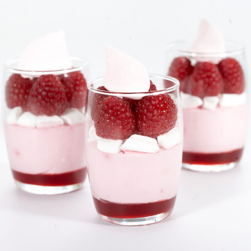 Recette de verrines vacherin framboise - Condifa